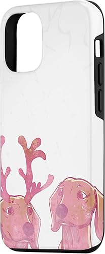Miniatura 2 de Funda de regalo para iPhone 13 Pro Pink Dachshund Deer Astler Cute Animal Dog Lovers