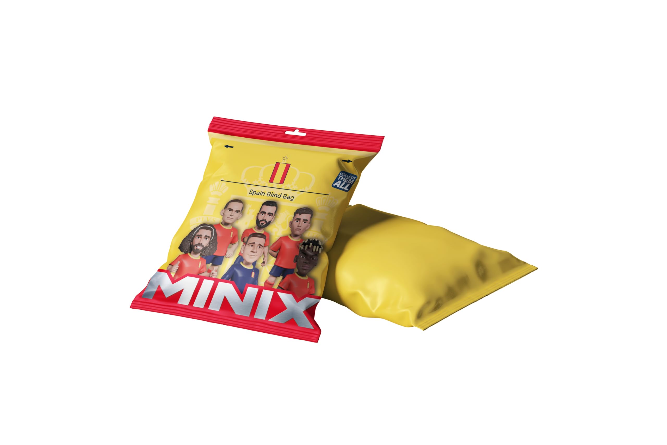 MINIX - World Cup Football Stars Mini Format - Internationale Teams B - Display Blind Bag Surprise - Sammel-Figuren 7cm