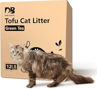 DI BI GRAMAS Cat Litter 12LB/2 Packs Dust-Free Clumping Tofu Cat Litter Quickly Absorb Odors Toilet Can Flush Into The Toi...