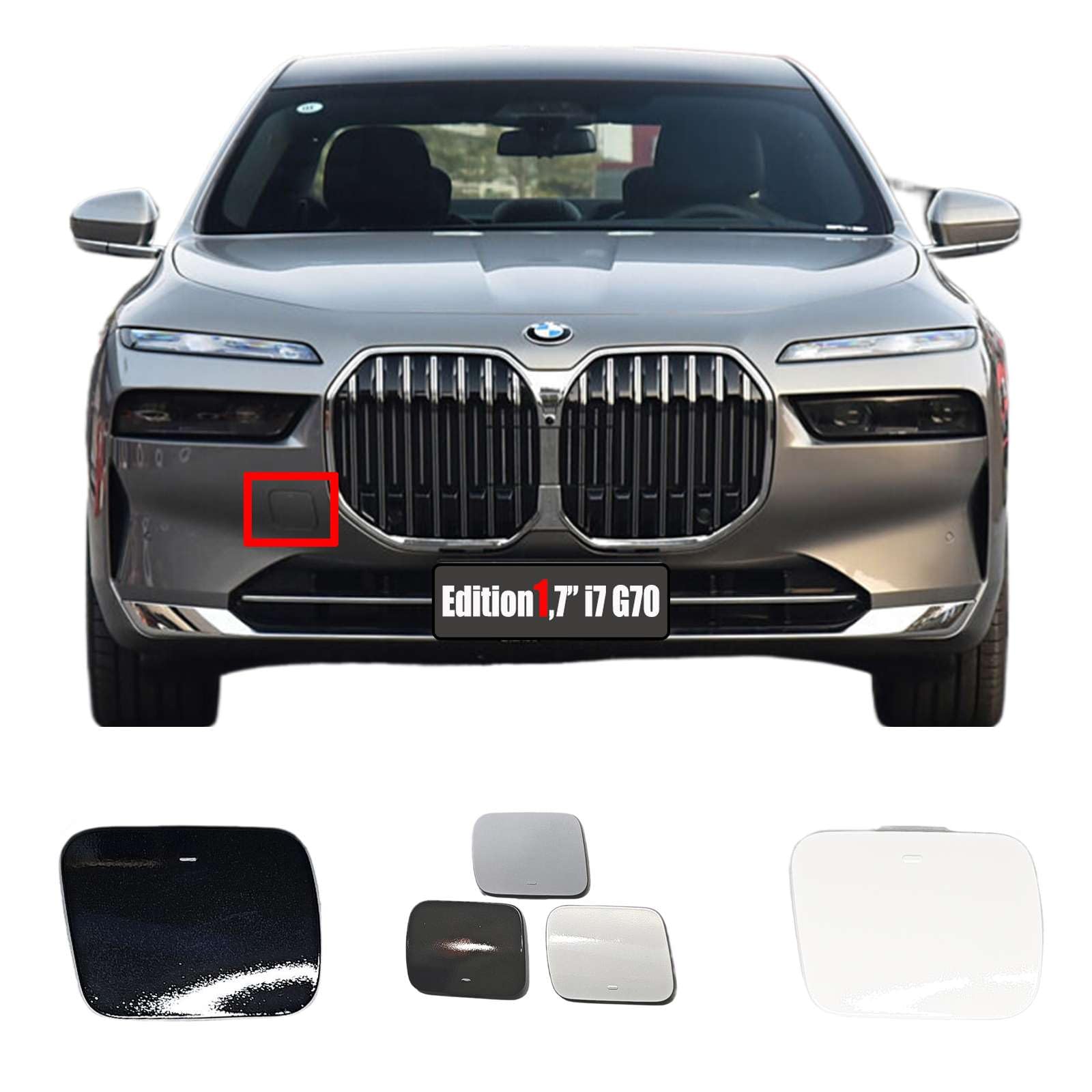 Amazon.com: Trimla Front Tow Cover for BMW 7 Series i7 G70 Fit