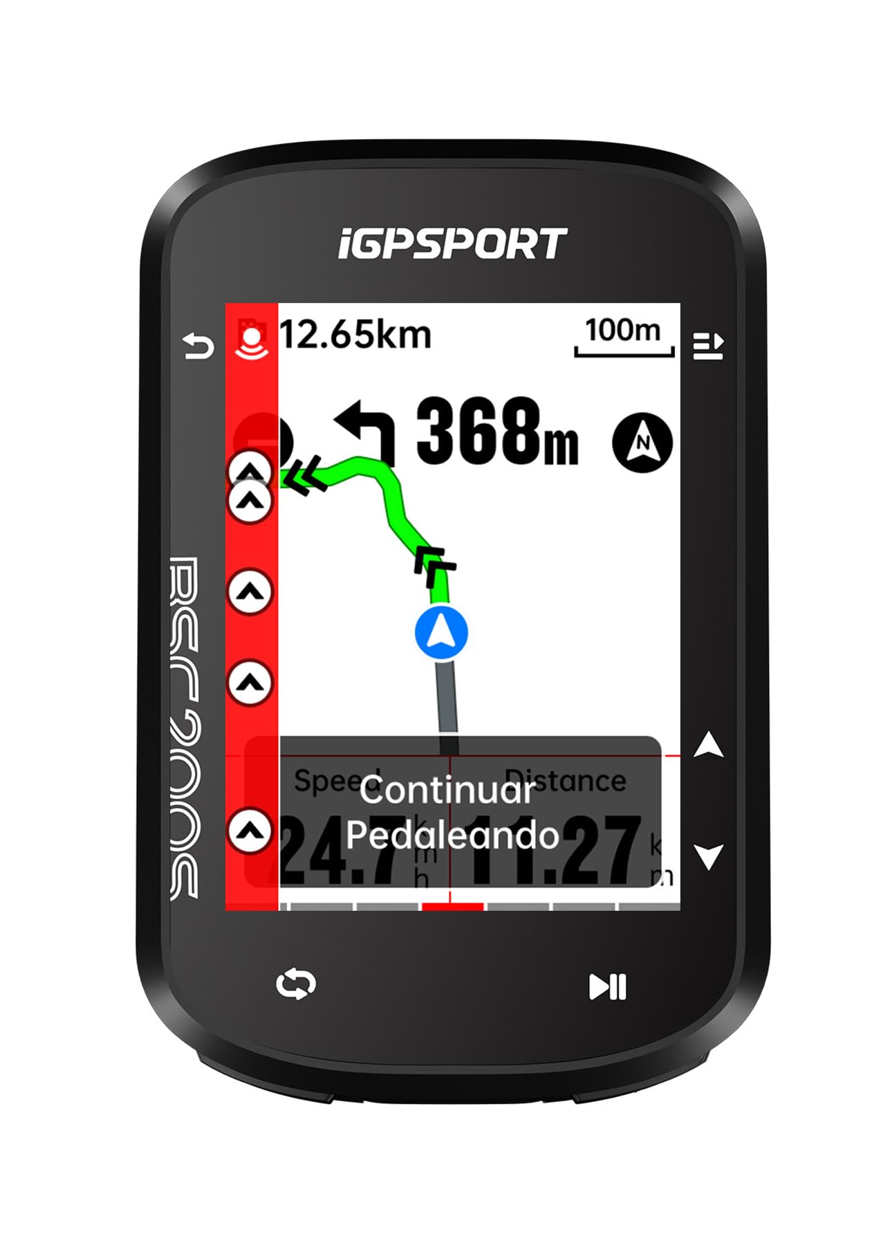 iGPSPORT BSC200S GPS Ciclocomputador, Navegación, Monitorización de Movimiento, Reanudación de Ruta, Impermeable IPX7
