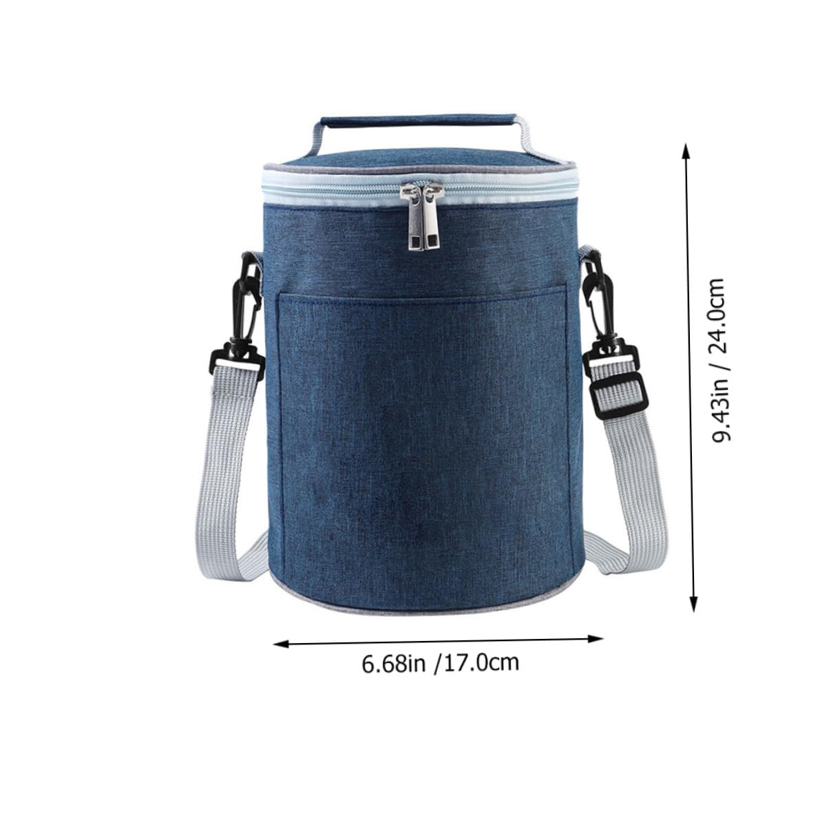 Zerodeko Leichte und Tragbare Thermotasche aus Oxford Stoff Isolierte Lunchtasche für Picknick und Camping Praktische Aluminiumfolie Isoliertasche für Lebensmittel
