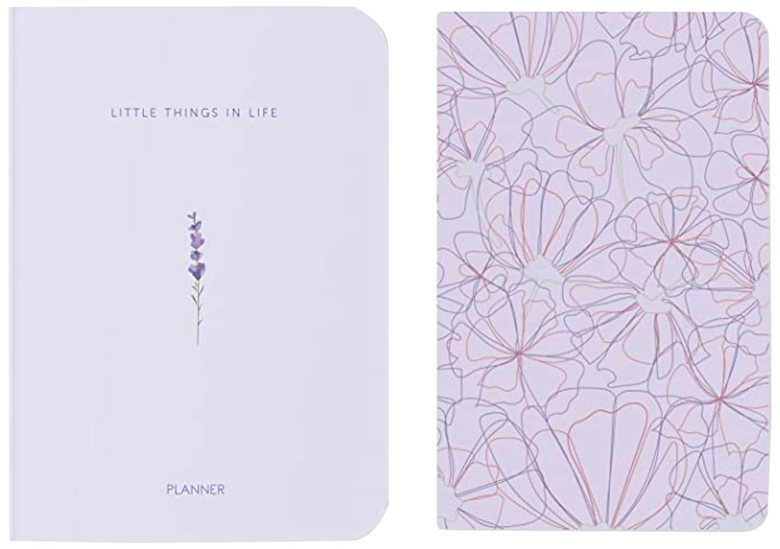 FACTOR NOTES Simple Planner: 12 Months Undated Planner (Little Things) & FACTOR NOTES A5 Notebook: Ruled | 90 GSM | 160 Pages (Nurture Lilac)