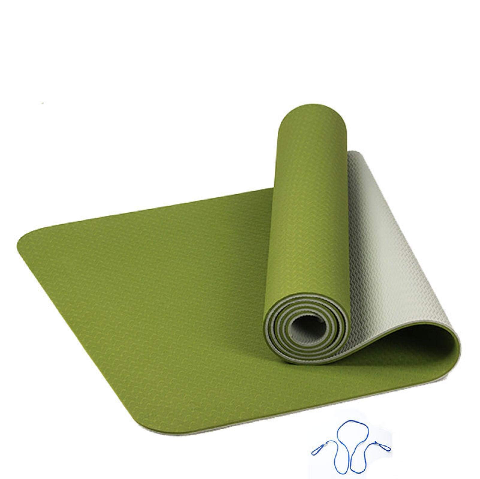 NX 6MM TPE Tappetino da yoga antiscivolo Sport Fitness Esercizio Pilates Palestra Colchonete Per Principianti Verde