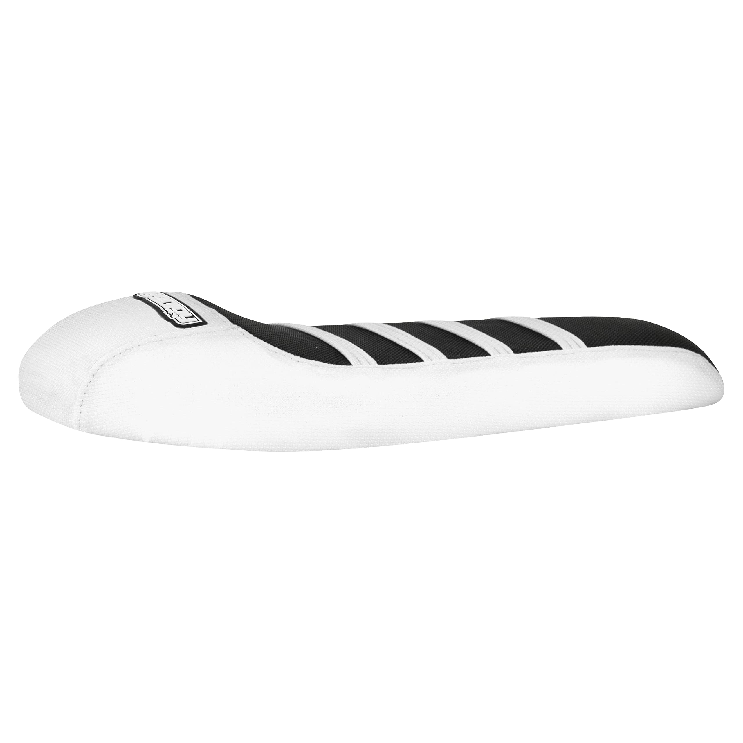 Enjoy Mfg Ribbed Seat Cover - Compatible Fit for Super73 1-Up - S1, S2, R & RX eBike #365 (White - Black - White Ribs)