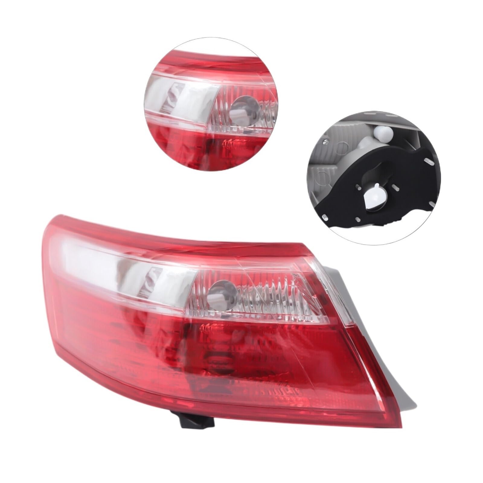 Genérico Conjunto de luz trasera Luz trasera de 12V LH Taillamp para 2007-2009 para Toyota para Camry para Base