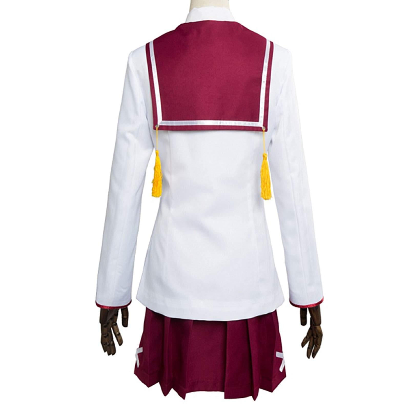 Anime Toji no Miko Cosplay Costume,Uniforme scolastiche utilizzate per le donne Halloween Natale Carnevale Festa a tema Cosplay Kanami ETO, bianco, XXL