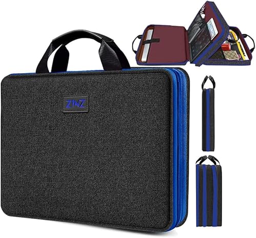 Miniatura 7 de ZINZ Funda delgada y expandible para laptop de 15, 15.6, 16 pulgadas, para cuadernos populares de 15 a 16 pulgadas, resistente al agua, bolsa de