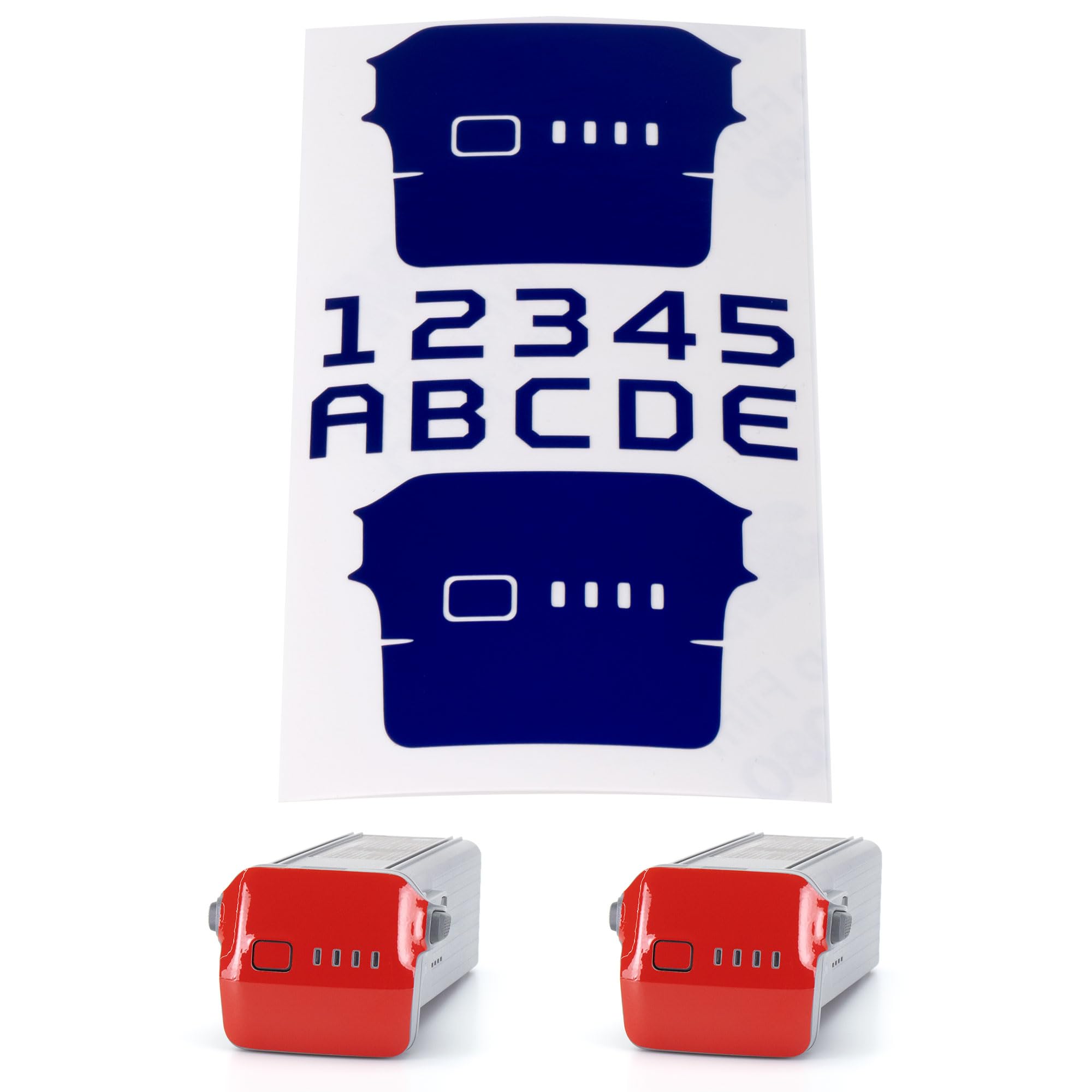 WRAPGRADE Skin Stickers Compatible with DJI Air 3 | Two Batteries (Stratosphere Blue)