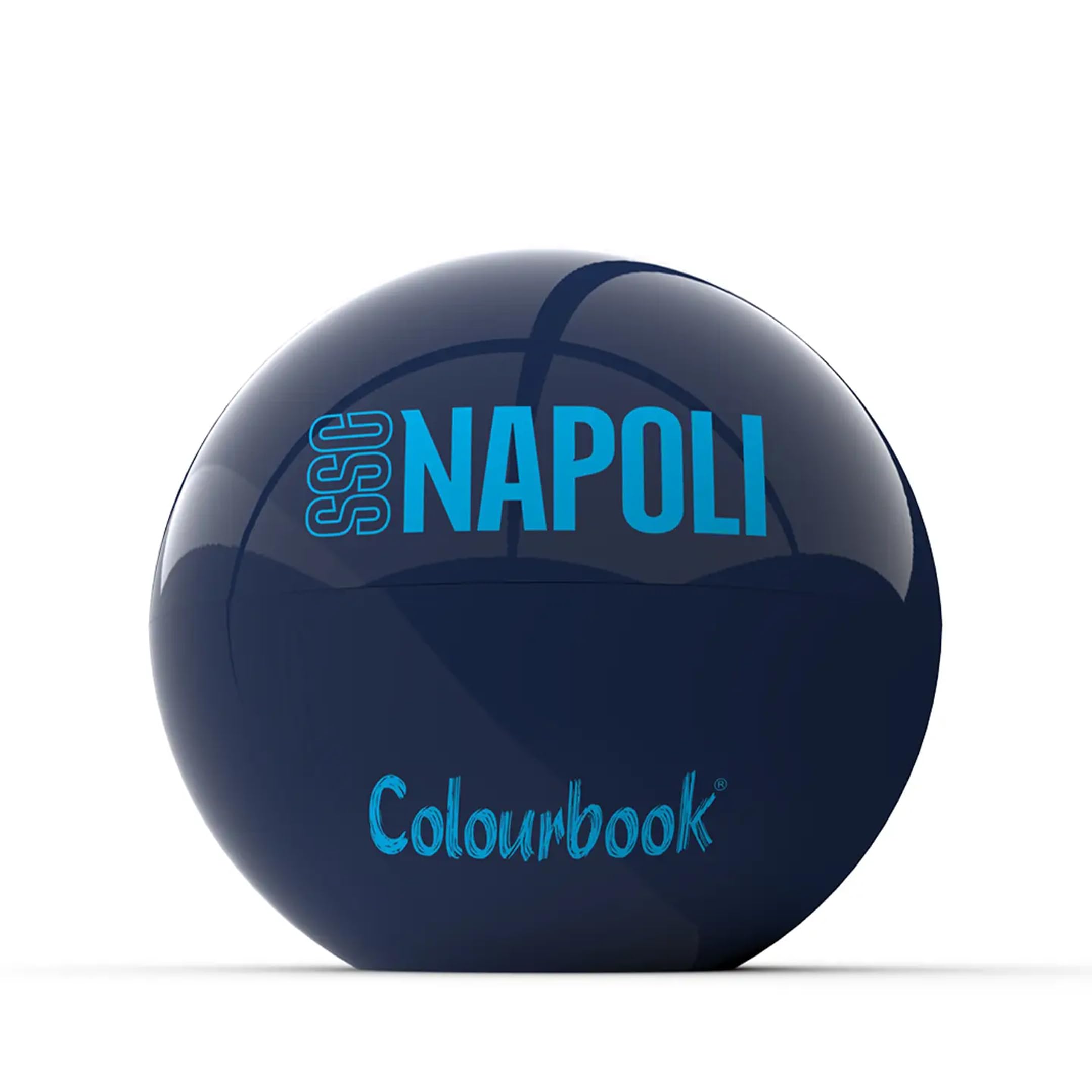 Colourbook Napoli - FanBall Box Sorpresa Cancelleria, Prodotti Ufficiali SSC Napoli, Include Evidenziatore, Block Notes, Temperino, Penna a Scatto, Sciarpa Ufficiale, (Blu Navy)