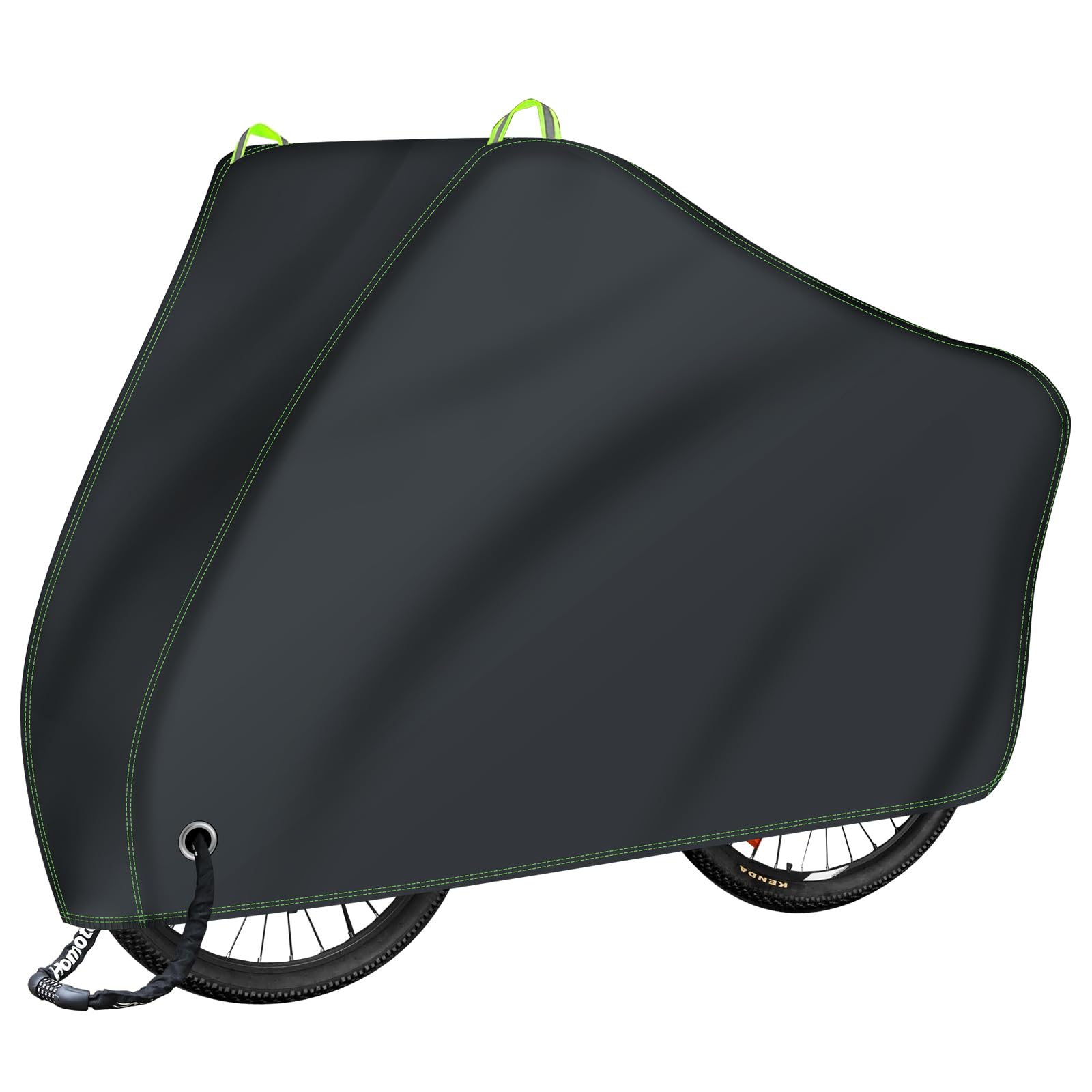 Fahrradabdeckung Wasserdicht 500D Oxford-Gewebe Fahrradgarage Outdoor 200 x 110 x 70 cm Hochwertige Fahrrad Regenschutz Abdeckplane (200x108x70 cm)
