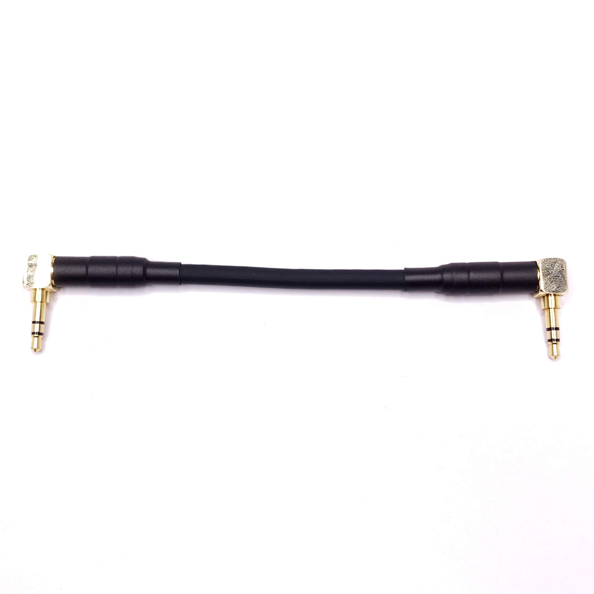 CESS-067 Krótki kabel audio 3,5 mm do układania DAP i wzmacniacza, kąt prosty 3 cale