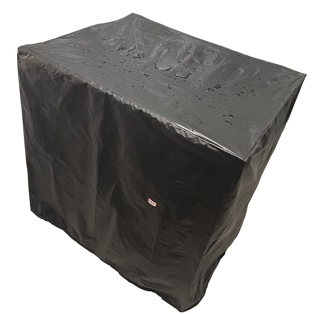 Fundas para muebles de ratán, tela Oxford impermeable 210D, cubierta protectora contra el polvo UV para exteriores, 33 tamaños (negro, tamaño: 200 x 160 x 70 cm)