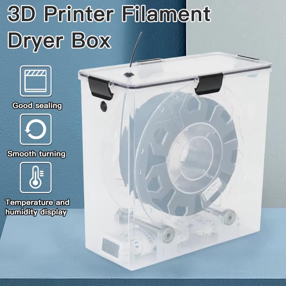 2-częściowa suszarka filamentowa do drukarki 3D, hermetyczna i odporna na wilgoć, monitorowanie w czasie rzeczywistym filamentów PLA-ABS do drukarki 3D