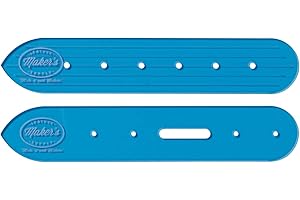 Weaver Leather Belt End Template Set by Maker's Leather Supply, Blue
