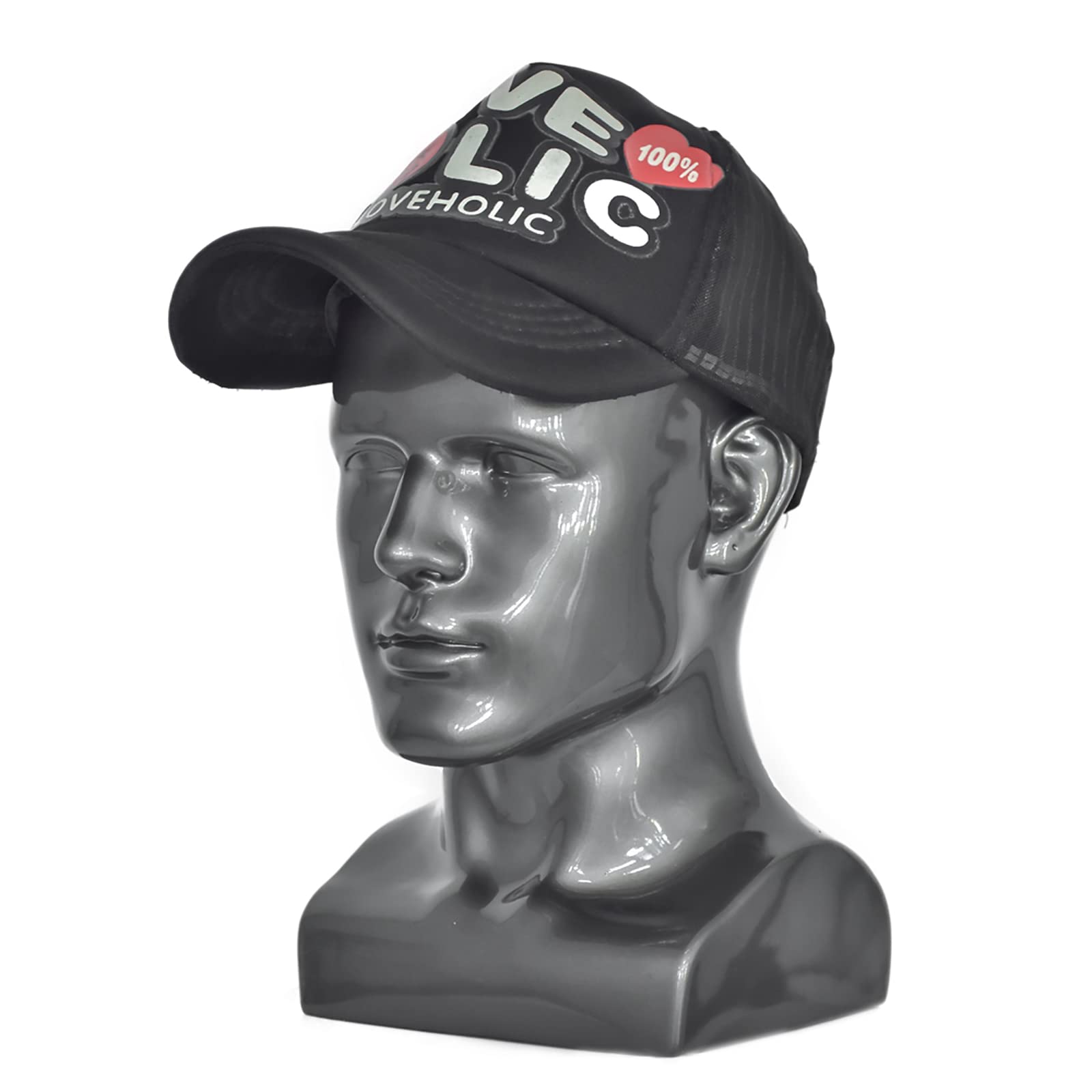 Professioneller Mannequinkopf für Herren, für Perücken, Hüte, Kopfhörer, Masken, Sonnenbrillen, Schmuck (Grau)