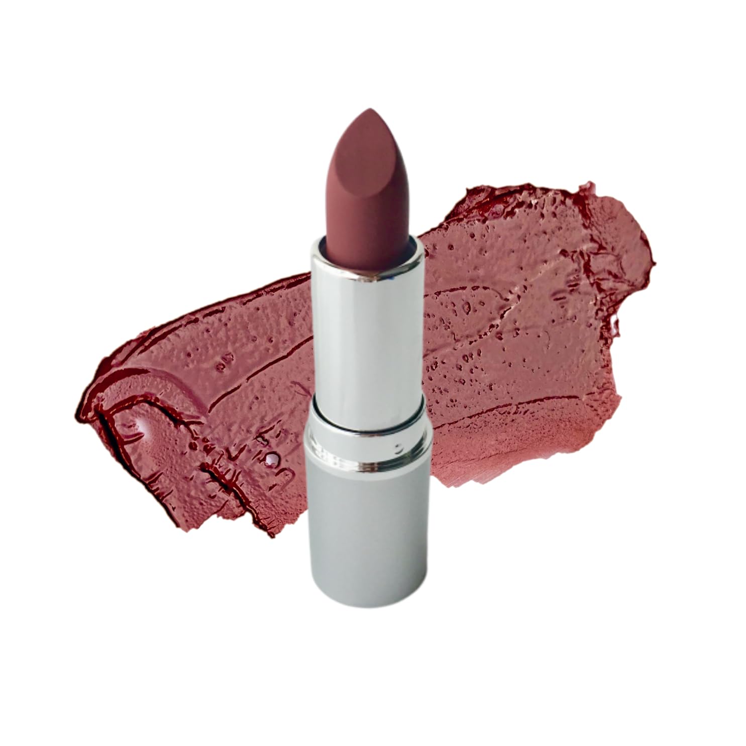 Honeybee GardensTruly Natural Long Lasting Lipstick, Seduction, Neutral Rose Mauve, Naturally Hydrating & Nourishing, Vegan, Gluten-Free & Cruelty-Free, 0.13 oz / 3.8 g