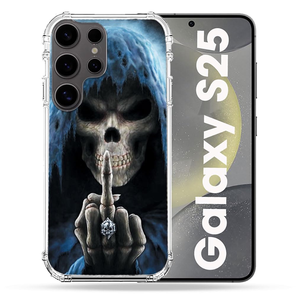 Coque Samsung S25 Tête de Mort Cokitec Renforcée