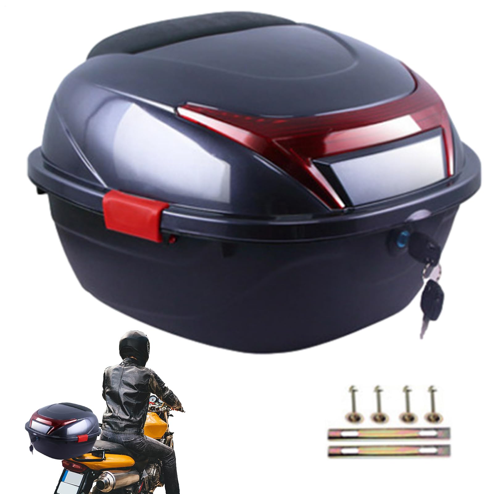 Bagażnik motocyklowy, ergonomiczne etui do przechowywania bagażnika | motocyklowego, wodoodporne etui organizacyjne na motocykl, do przechowywania ubrań, butów i akcesoriów codziennego użytku
