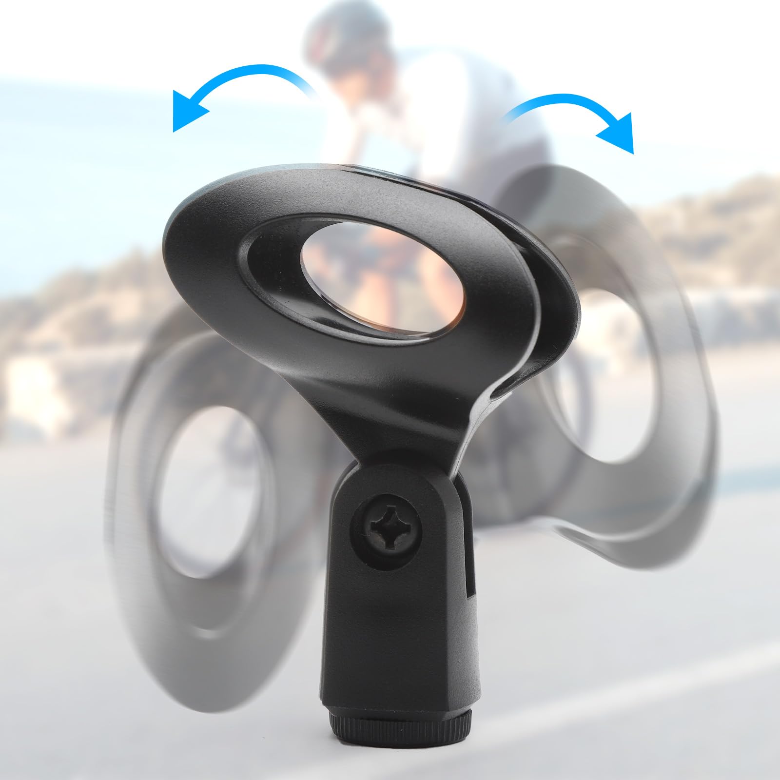 APOMOONS Mic Stand Phone Holder Clip 180° Rotation Flexible Microphone Arm Mount Clamp for all Handheld Transmitters Microphone Holder - Image 3