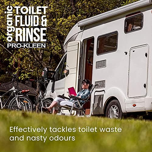Pro-Kleen Organic Caravan Toilet Chemical Fluid 2L with Over Winter Wash Exterior Protector 2L - Caravan and Motorhomes - Eco-Friendly, Formaldehyde Free - 2 Litres