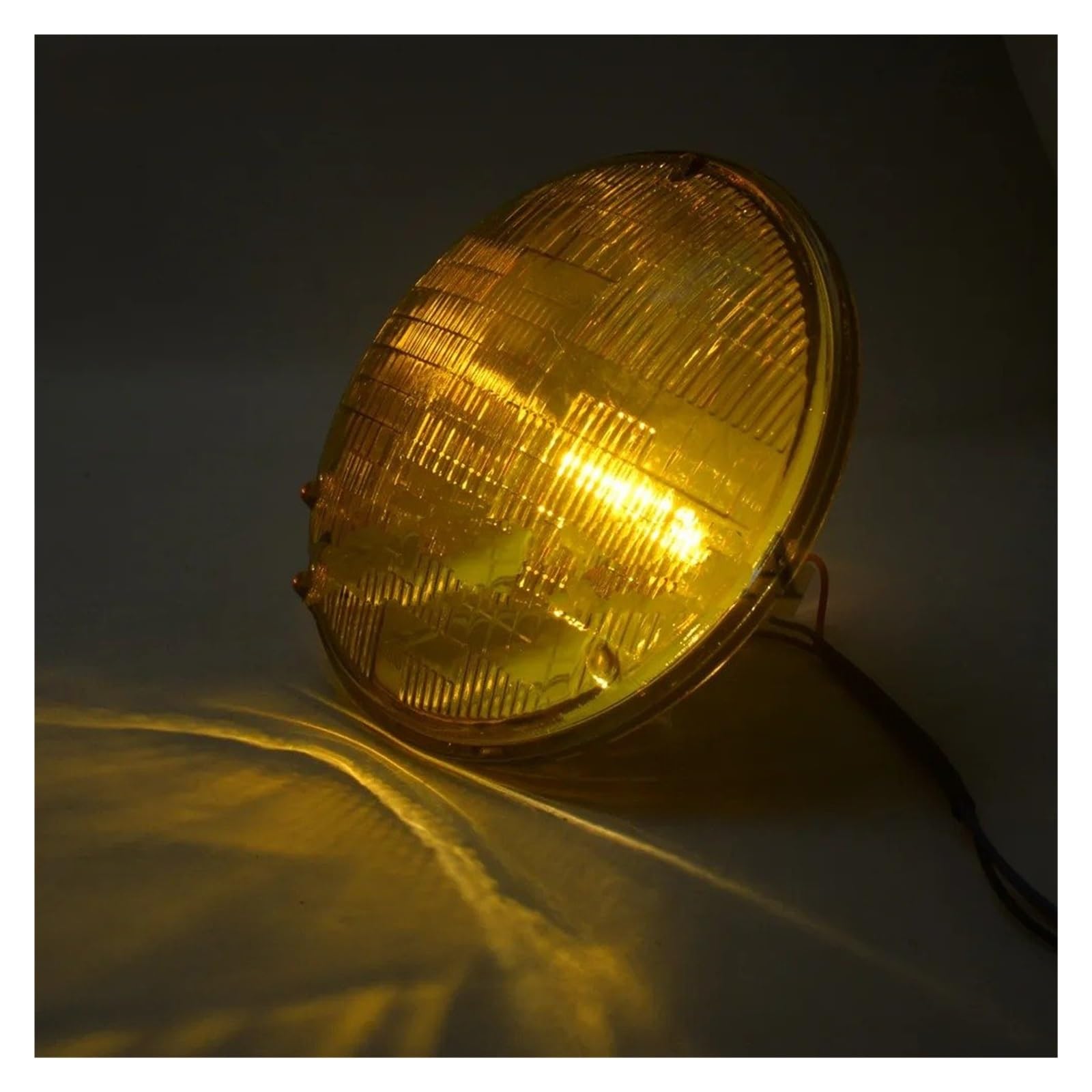 Fari Per Motociclette 5.75 "Vintage Motor Alogeno Faro Testa Lampadina Sigillata Fascio Di Vetro Hi Low Del Motociclo Cafe Racer Custom(Clear-5.75inch)