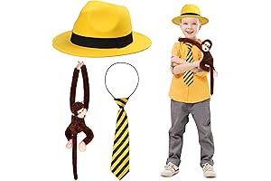 Yewong Kids Yellow Dwarf Hat Costume Set