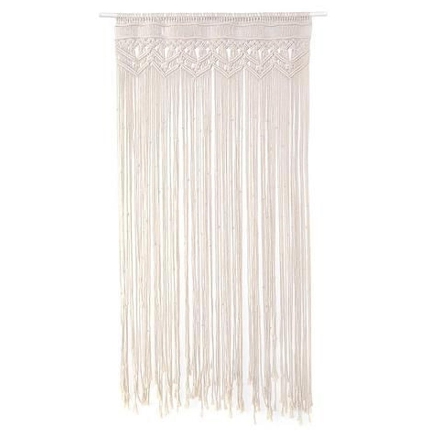 Rideaux Macramé Coton Tissé Haut de Gamme 35x71" | Décoration Bohème Suspendue pour Fenêtre