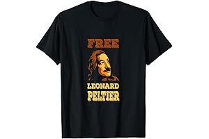 Support Leonard Peltier with Our Vintage Styled "Free Leonard" T-Shirt!