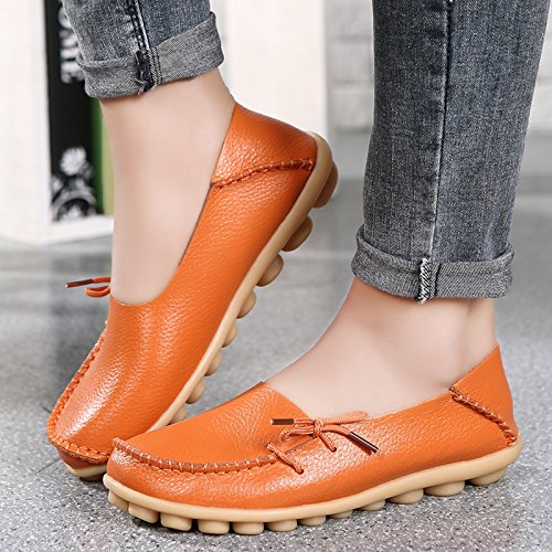 Image of VenusCelia Women's Breathable Comfort Walking Office Flat Loafer