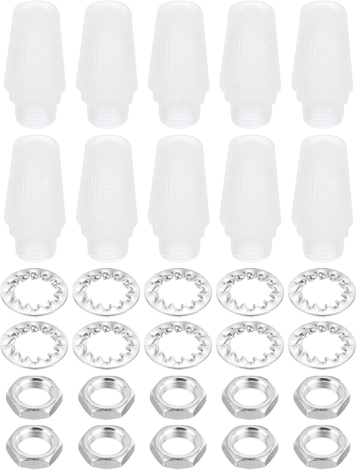 PATIKIL Lighting Cord Grips Connector, Carbon Steel Light Cable Glands