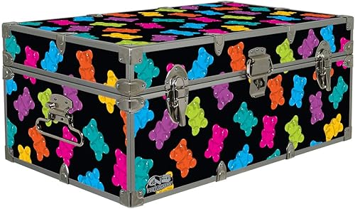 CN Footlockers - Tronco de almacenamiento de diseño para alimentos - 32 x 18 x 135 pulgadas duradero y construido para durar - con cerradura ositos