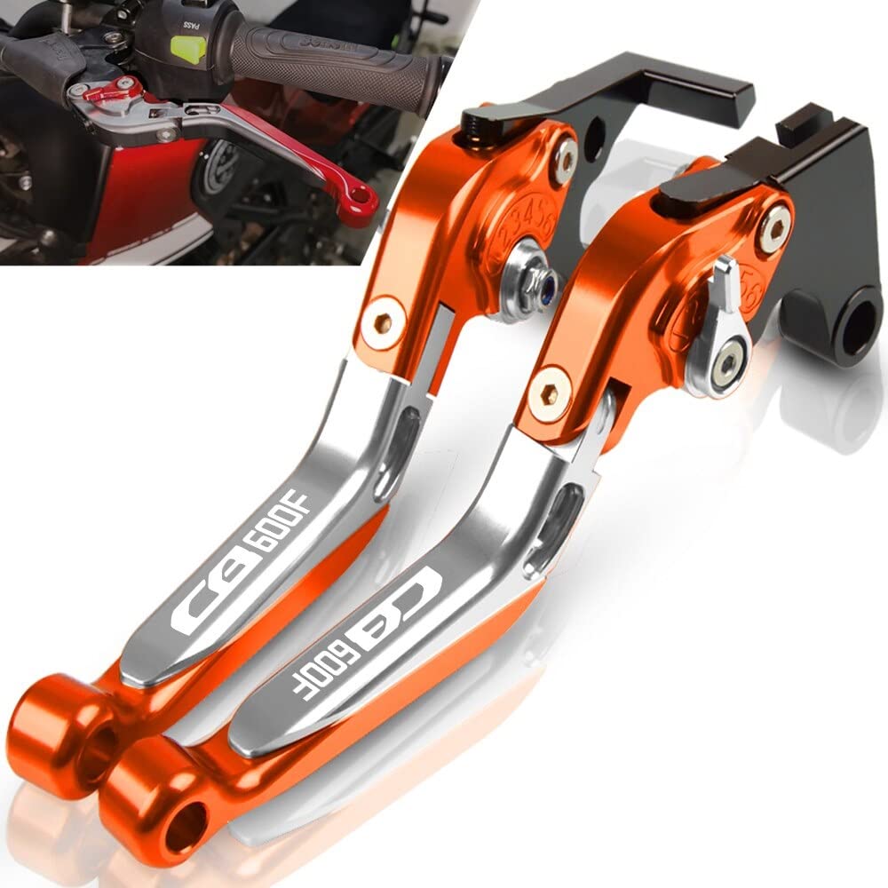MotoFrizione Freno Moto Regolabile Allungabile Leve Freno Frizione Adattatore CB600F per Ho&nd-a CB600F 2007 2008 2009 2010 2011 2012 2013 Freno (Color : 4)