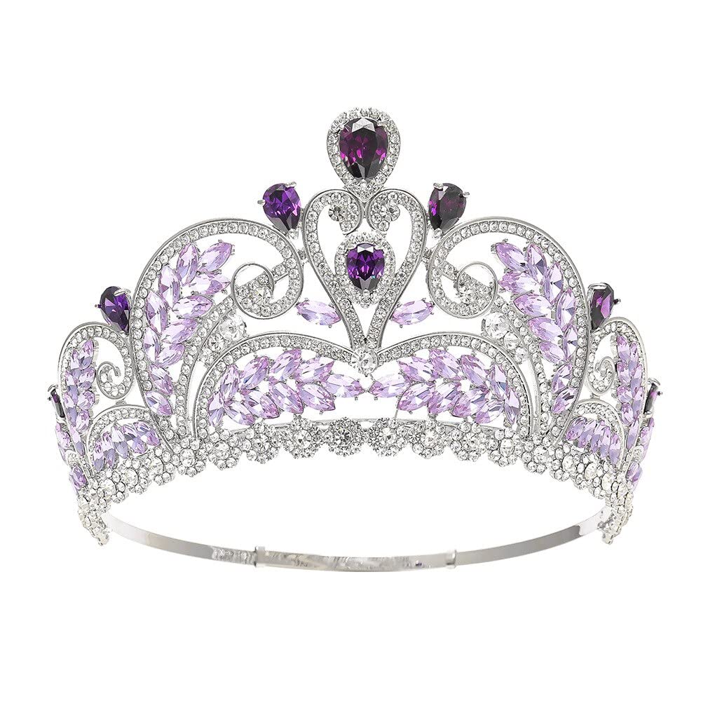 Biżuteria do włosów korona tiary dla kobiet kryształowe tiary ślubne srebrne korony królowej dla kobiet Rhinestone Party korowód diadem ślubne akcesoria do włosów, czarne
