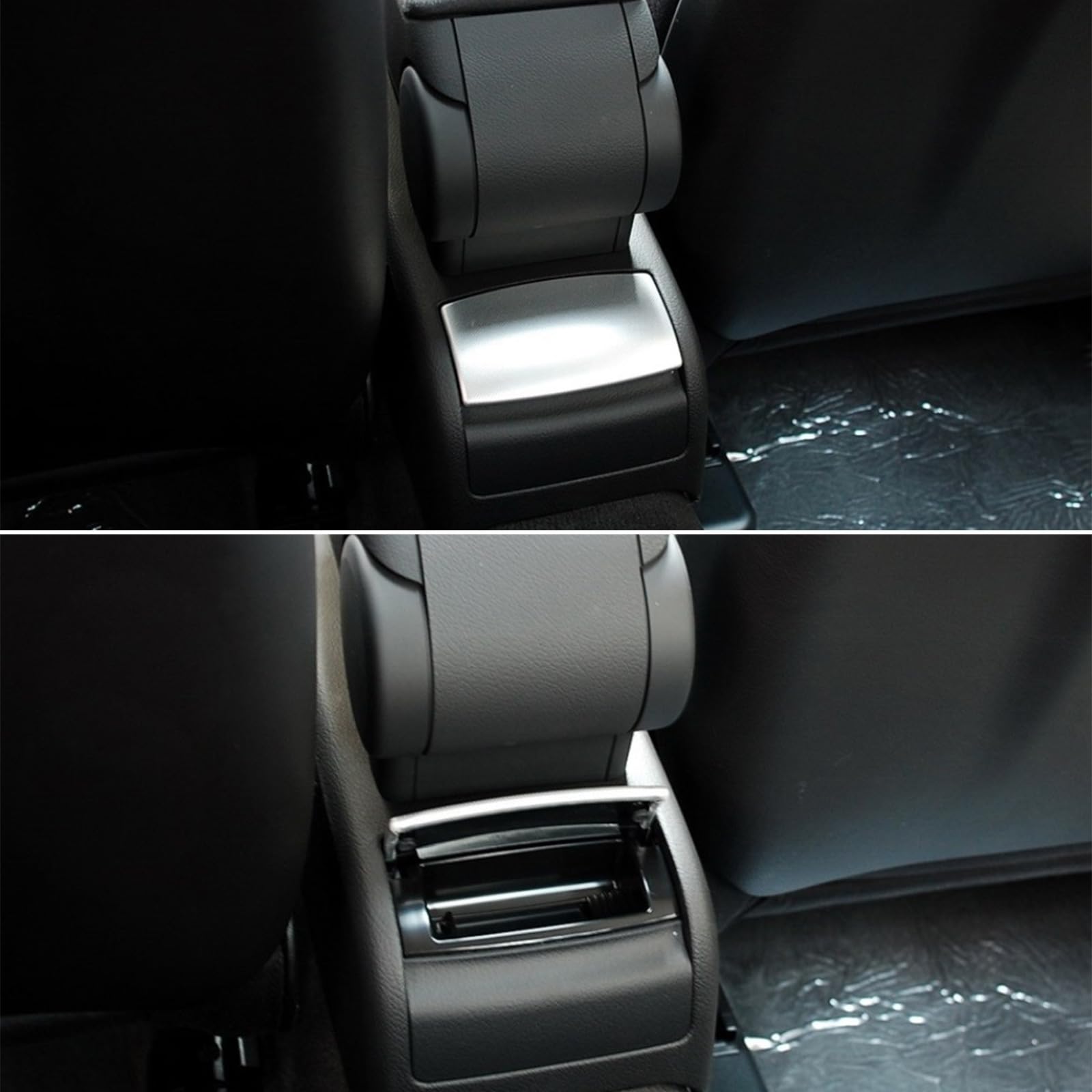 8E0857961M Cendrier arrière de voiture console centrale noir pour A4 8E B6 B7 8H 8E0 857 961 M-6PS Accessoires d'intérieur bocal en verre pour rangement avec couvercle console centrale de voiture