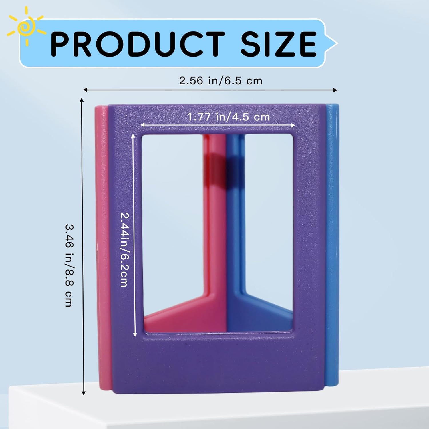 50 Pack 2x3 Picture Frame for Fujifilm Instax Mini Polaroid Film, 10 Colors Magnetic Mini Picture Frames, 3 Inch Polaroid Picture Frame for Home & Office Tabletop Display