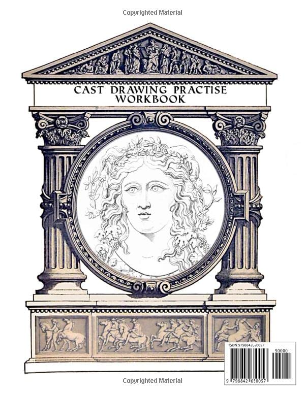 Cast Drawing Practise Workbook - Cahier d'apprentissage du dessin d'après plâtre