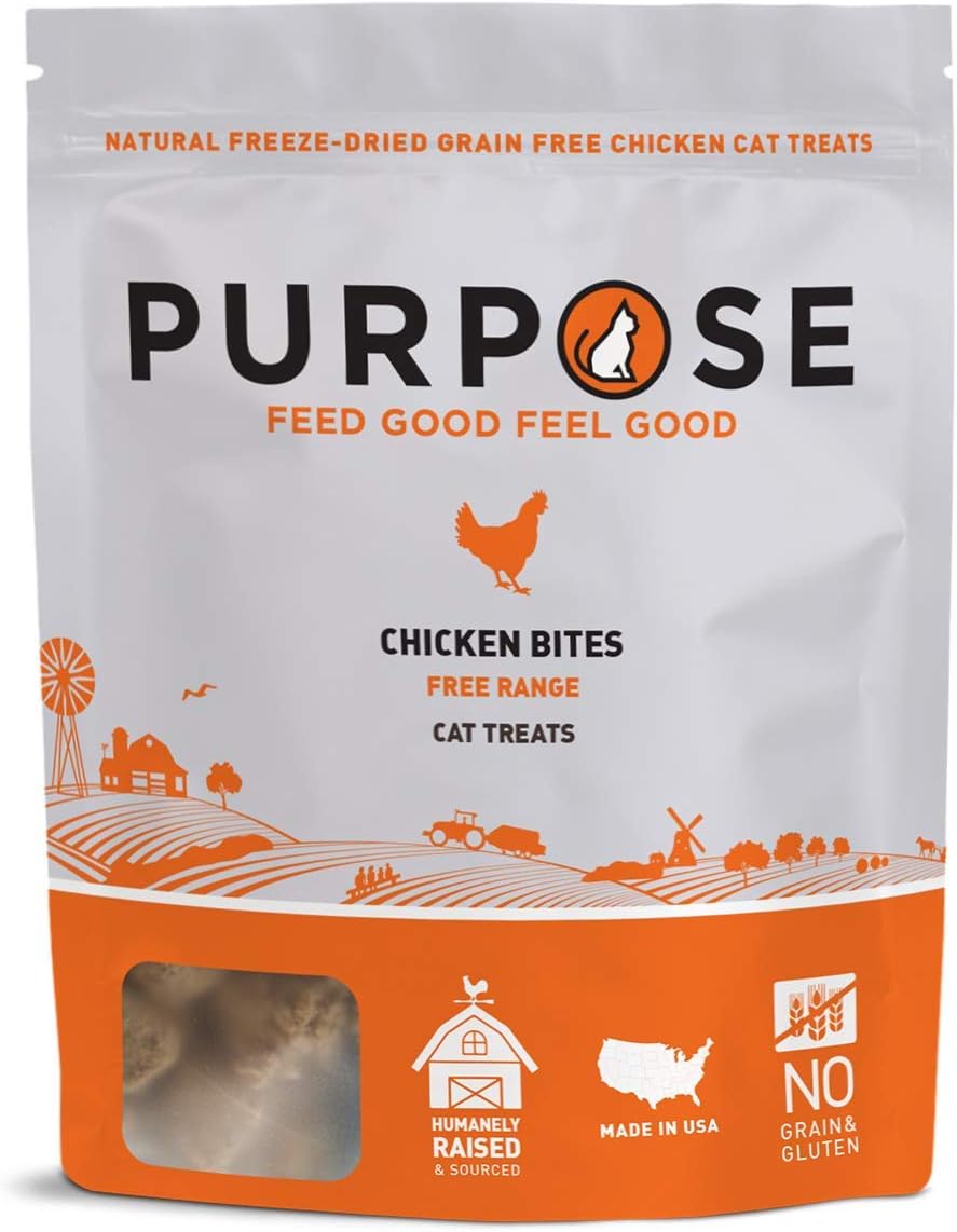 Purpose Chicken & Chicken Liver Freeze Dried Cat Treats 1.25 oz