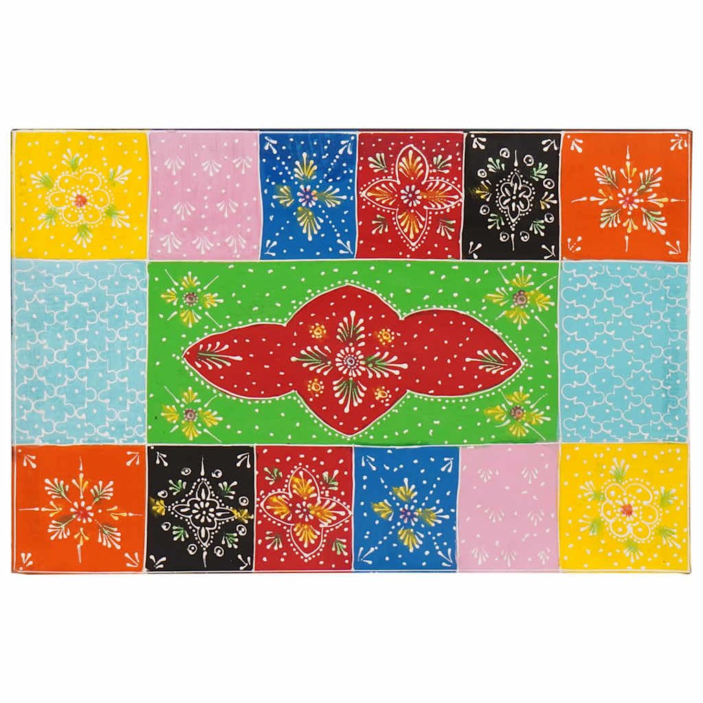 Aufbewahrungsbox Mehrfarbig 60 x 40 x 40 cm Massivholz Mango | Rechteckig, Viel Stauraum, Modernes Design, Fur Kleidung Bucher, Pflegeleicht