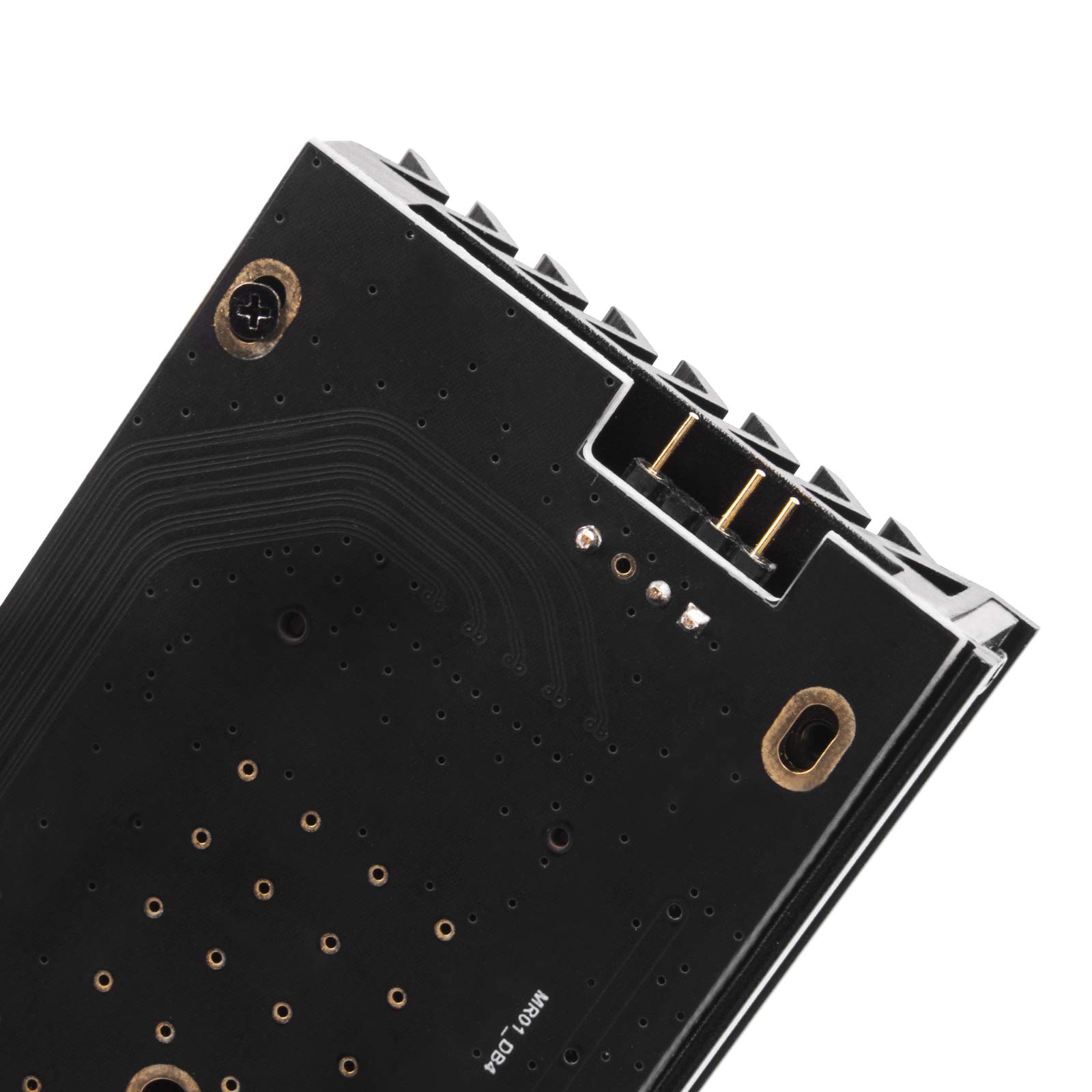 SilverStone Technology ECM24-ARGB M.2 NVMe SSD NGFF M Key a PCIe x4 ARGB Tarjeta adaptadora con disipador de Calor y Almohadilla térmica