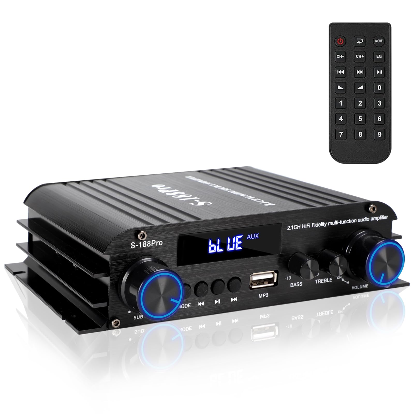 Amazon.com: 2.1 Channel Stereo Audio Amplifier,300Wx2+360W High