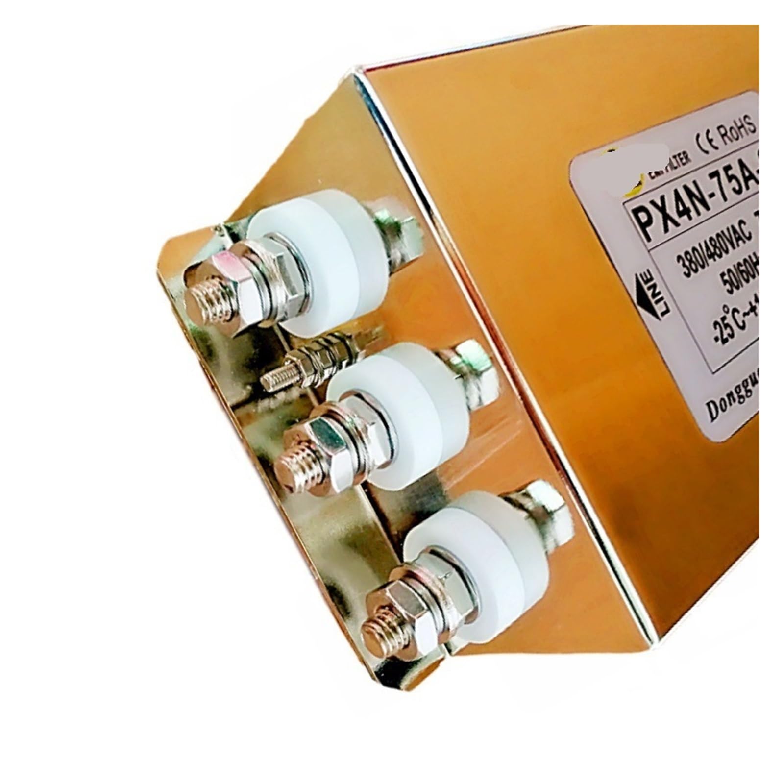 Filtre triphasé EMC contre les interférences électriques 200V 480V 75A