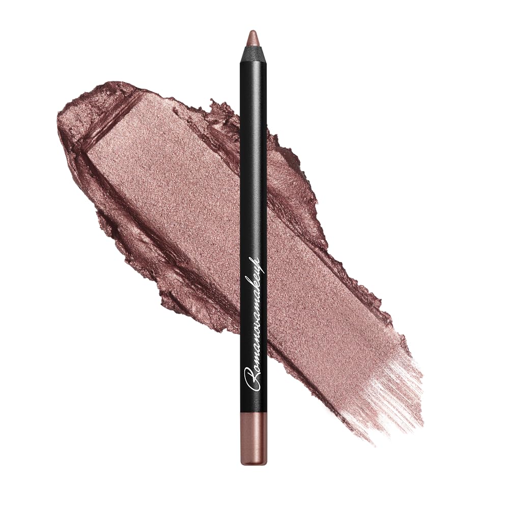 RomanovamakeupSexy Smoky Eye Pencil TEMPTATION. Professional Eye Liner PINK-COPPER METALLIC, Easy to Wear, Long-Lasting Formula, SEDUCTIVE Look with Eye-Makeup Pen Sexy Smokey Eyes in a Flash!