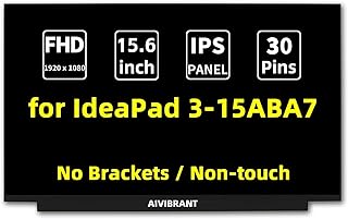 AIVIBRANT 15.6" Screen Replacement for ideapad 3 15ABA7 IPS FHD 1920 x 1080 LCD LED Display Non-Touch Panel with Two Tapes
