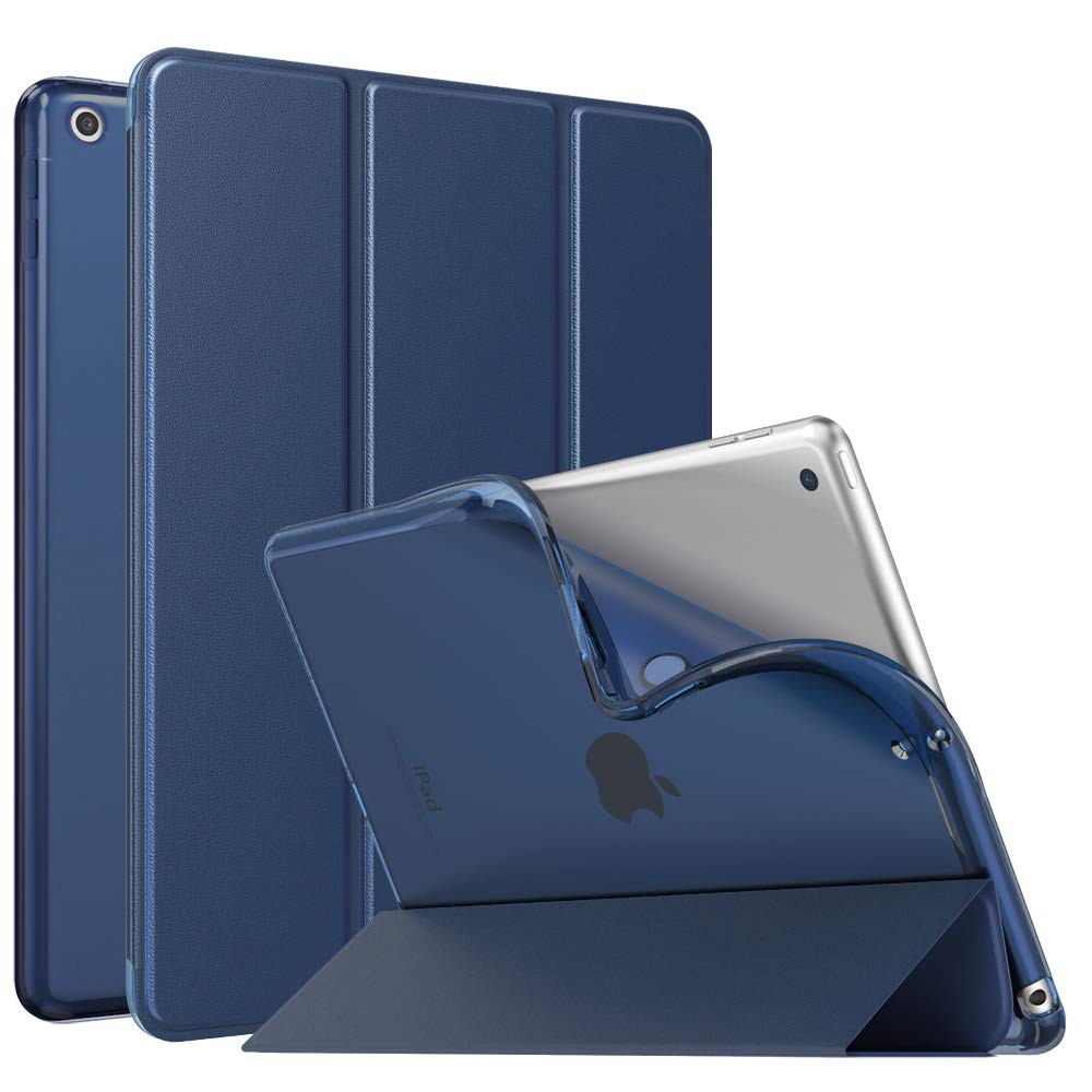 Coque Fine Translucide Pour IPad 10.2" (9e/8e/7e Génération) - Étui De Protection Avec Support Intégré
