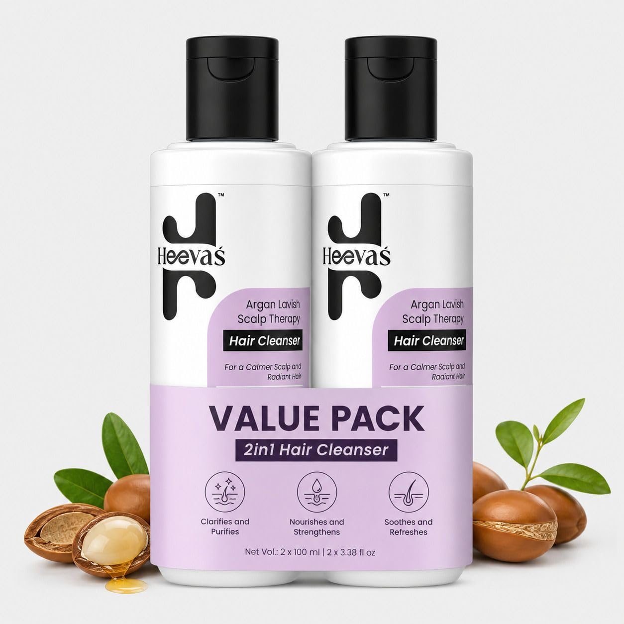 Argan Lavish Scalp Therapy Shampoo Pack of 2 100ml-image-47