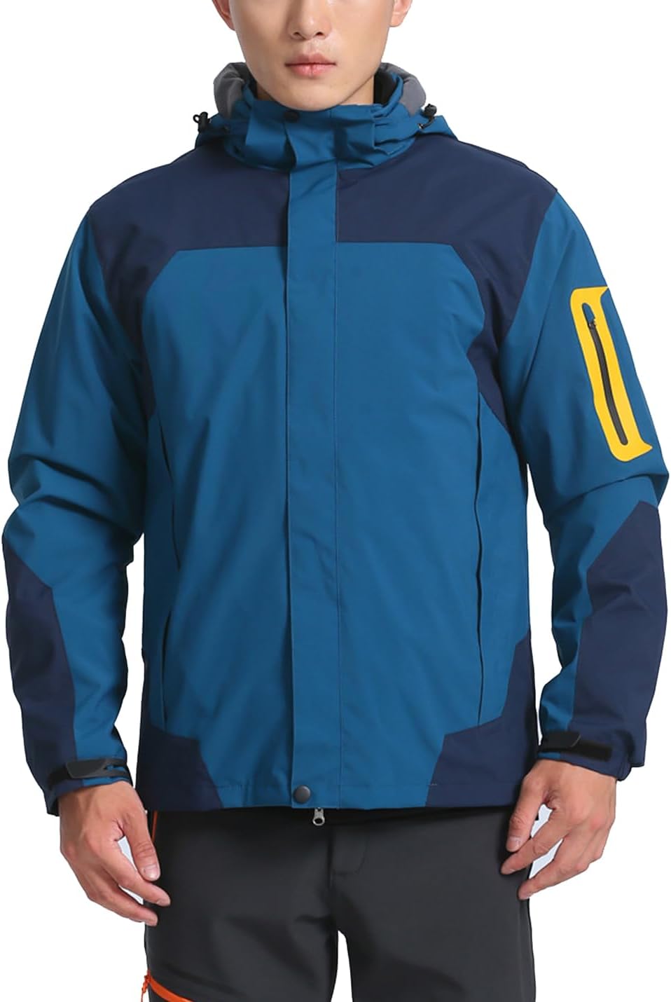 ZGZZ7 Men's Winter Outdoor 3 in 1 Thermal Fleece Snowboard Jackets Active Skiing Jackets
