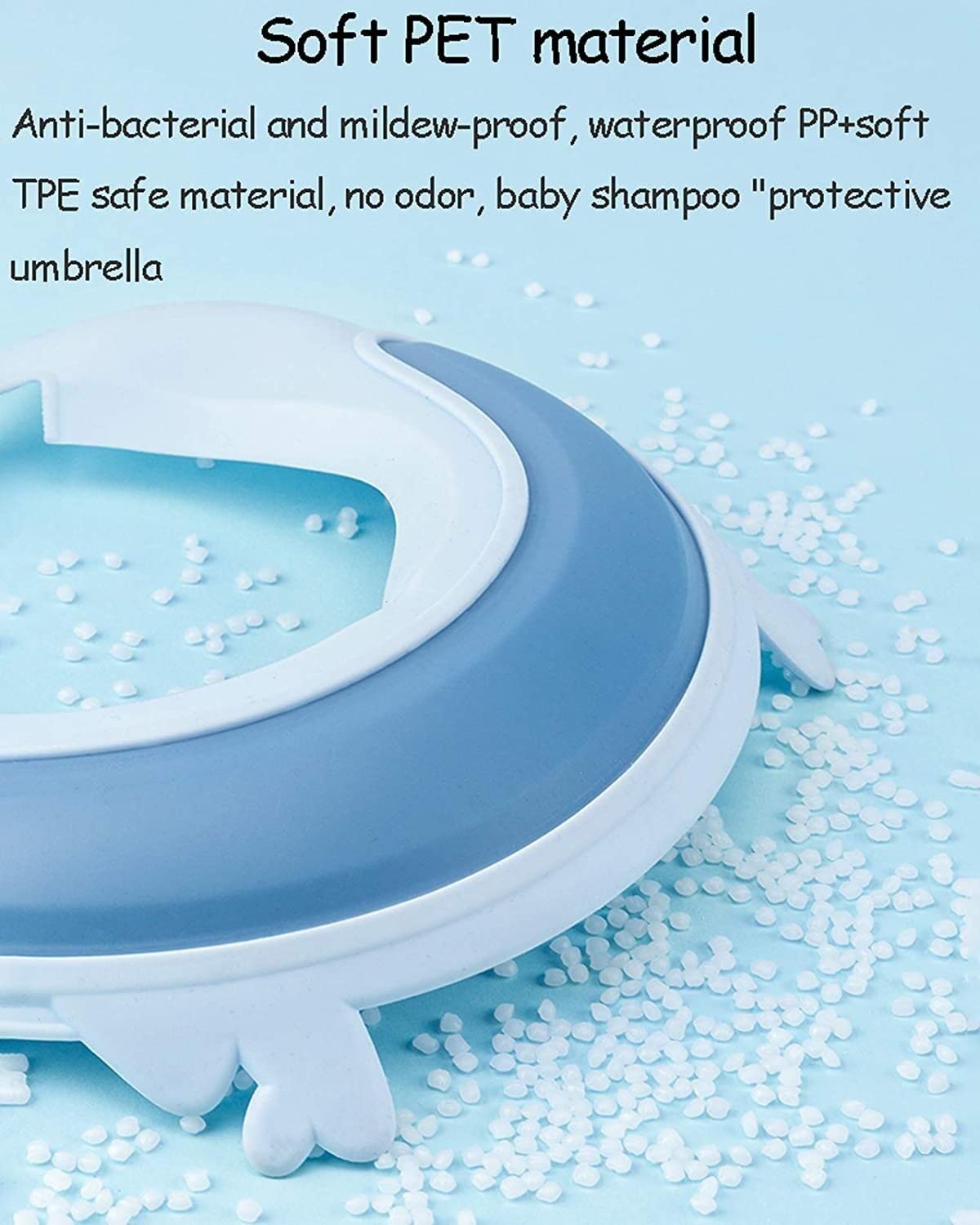 Kinder-Dusch-Shampoo-Kappe, Haarwasch-Schild, wasserdichte Mütze, Haarwasch-Shampoo-Schild, Baby-Haarwasch-Schild for Kinder, Kinder-Duschhut-Kappe, verstellbares Badevisier for Kleinkinder, 27 x 27 c