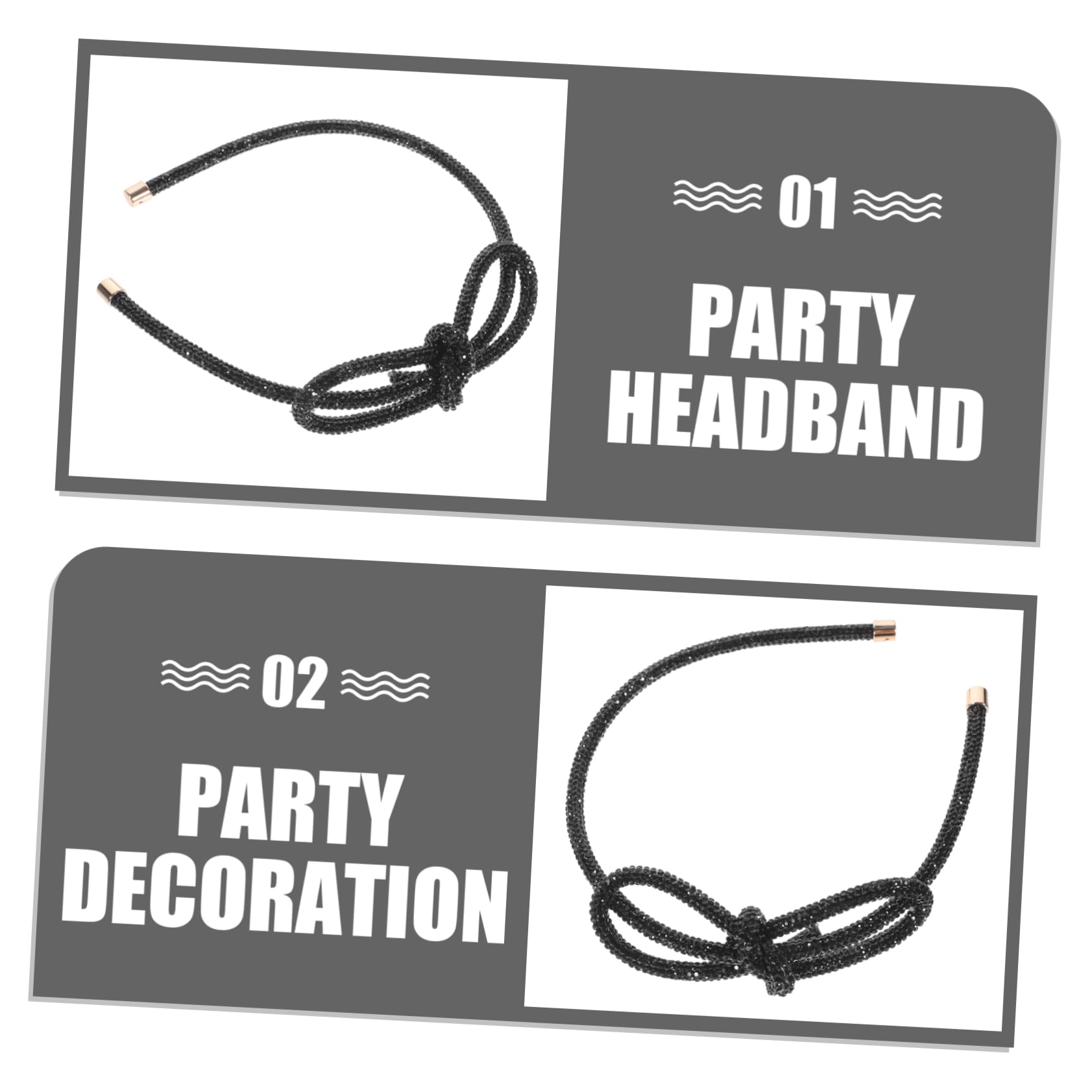 FRCOLOR 5 Pezzi Di Fascia Per Alla Moda Con Fiocco Di Strass Accessorio Da Sposa Per Accessori Per