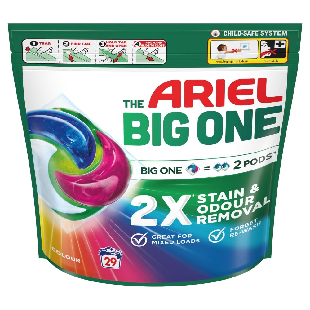 Ariel Kolorowe kapsułki na pranie The Big One, 29 prań